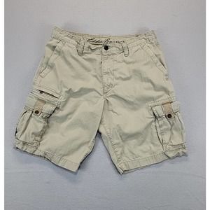 Eddie Bauer Shorts‎ Mens Size 33 Khaki Cargo Shorts Outdoors Hiking Tag 34